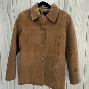 Vintage Genuine Suede Jacket Rag Women’s Med Boho Western Retro Y2K
